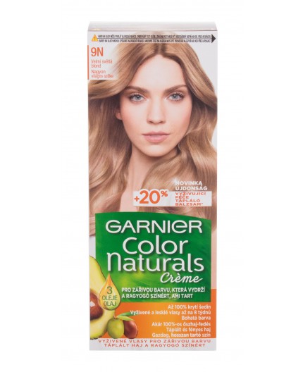 Garnier Color Naturals Créme Farba do włosów 40ml 9N Nude Extra Light Blonde