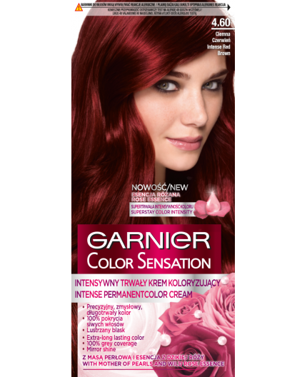 Garnier Color Sensation Farba do włosów 40ml 4,60 Intense Dark Red