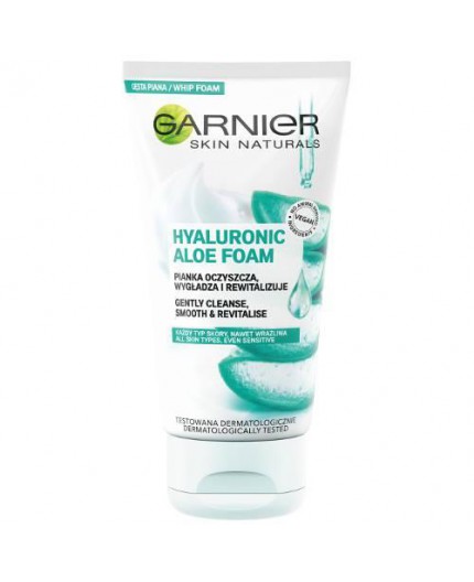 Garnier Skin Naturals Hyaluronic Aloe Foam Pianka oczyszczająca 150ml