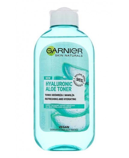 Garnier Skin Naturals Hyaluronic Aloe Toner Wody i spreje do twarzy 200ml