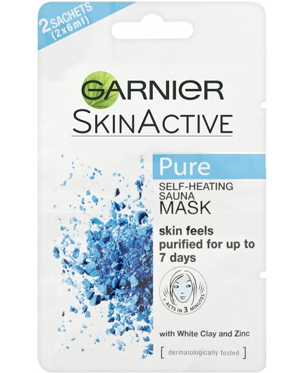 Garnier Skin Naturals Pure Self-Heating Mask Maseczka do twarzy 12ml