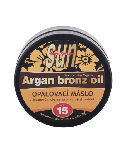 Vivaco Sun Argan Bronz Oil SPF15 Preparat do opalania twarzy 200ml