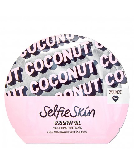 Pink Selfie Skin Coconut Oil Sheet Mask Maseczka do twarzy 1szt