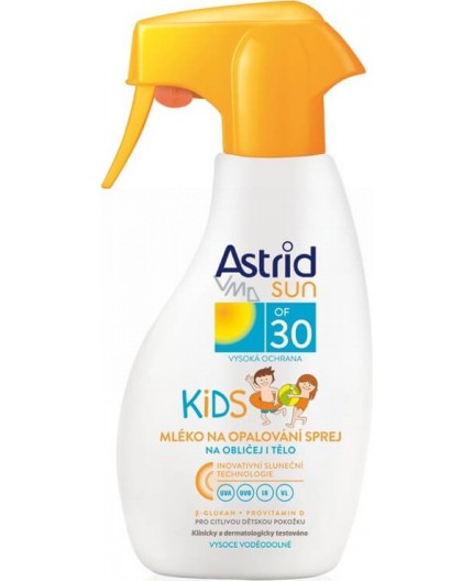 Astrid Sun Kids Face and Body Spray SPF30 Preparat do opalania ciała 200ml